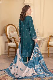 Motif Peach Wool Embroidered Suit.