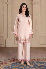 Motif Khaddar Embroidered Co-Ord Set