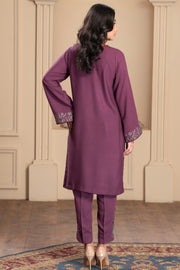 Motif Khaddar Embroidered Co-Ord Set-055