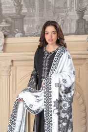 Motif Peach Wool Embroidered Suit-3890
