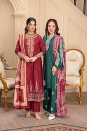 Motif Silk Karandi Embroidered Suit