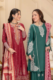 Motif Silk Karandi Embroidered Suit