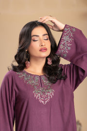 Motif Silk Karandi Embroidered Co-Ord Set-063