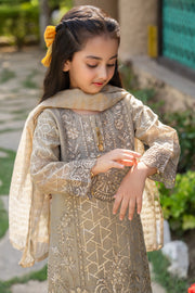 Motif Kids Organza Embroidered Suit