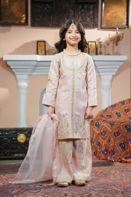 Motif Kids Embroidered Suit