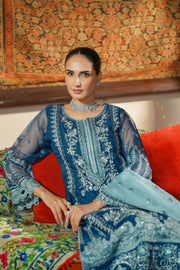Motif Organza Embroidered Suit