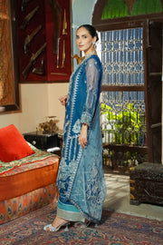 Motif Organza Embroidered Suit