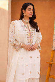 Motif Lawn Embroidered Suit