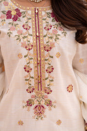 Motif Lawn Embroidered Suit