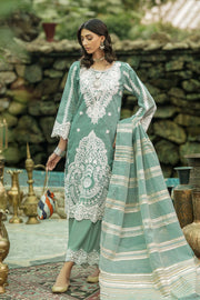 Motif Cotton Embroidered Suit