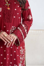 Motif Cotton Embroidered Suit