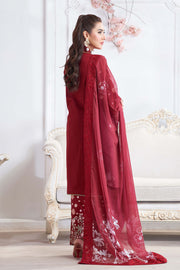 Motif Cotton Embroidered Suit