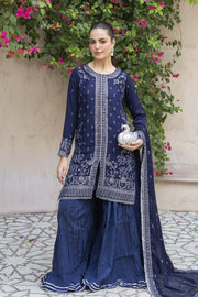 Motif Chiffon Embroidered Suit