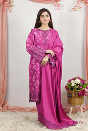 Motif Printed Khaddar Suit