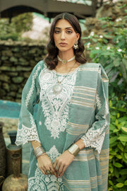 Motif Cotton Embroidered Suit