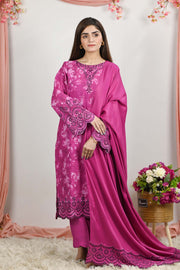 Motif Printed Khaddar Suit