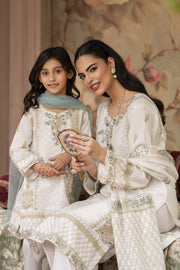 Motif Khaddi Net Embroidered Suit