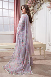 Motif Lawn Embroidered Suit