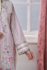 Motif Lawn Embroidered Suit