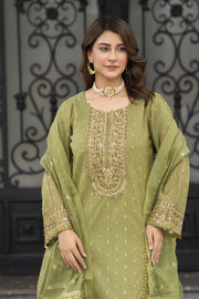 Motif Jacquard Embroidered Suit