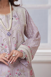 Motif Lawn Embroidered Suit
