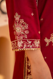 Motif Viscose Embroidered Suit