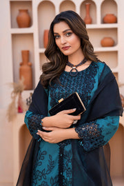 Motif Jacquard Embroidered Suit