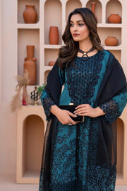 Motif Jacquard Embroidered Suit