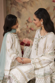 Motif Khaddi Net Embroidered Suit