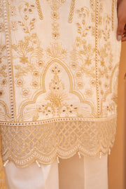 Motif Jacquard Embroidered Suit