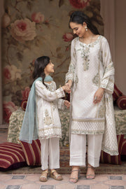 Motif Khaddi Net Embroidered Suit