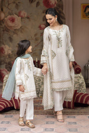 Motif Khaddi Net Embroidered Suit