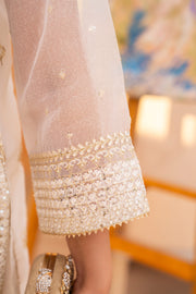 Motif Cotton Net Embroidered Suit