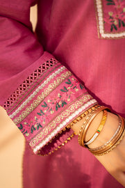 Motif Embroidered Lawn Suit