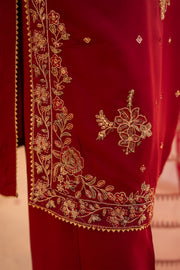 Motif Viscose Embroidered Suit
