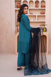Motif Jacquard Embroidered Suit
