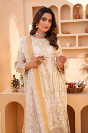 Motif Jacquard Embroidered Suit