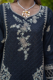 Motif Khaddi Net Embroidered Suit