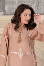 Motif Viscose Embroidered Co-ord Set-011