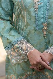 Motif Jacquard Embroidered Suit