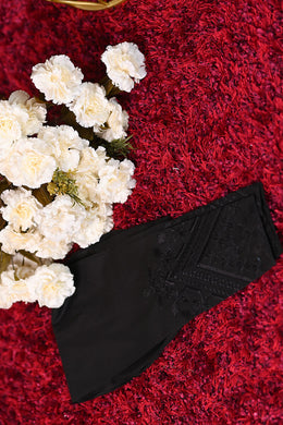 Motif Cotton Embroidered Trousers