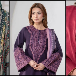 Winter Dresses for Women in the UK: Premium Embroidered Winter Suits, Formal Wear & Kids Collection by Motif UK