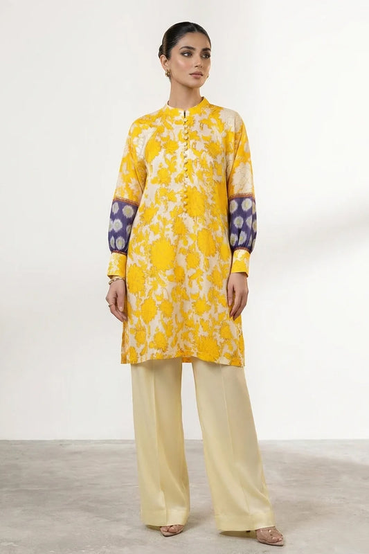 Motif Silk Printed Co-ord Set-069