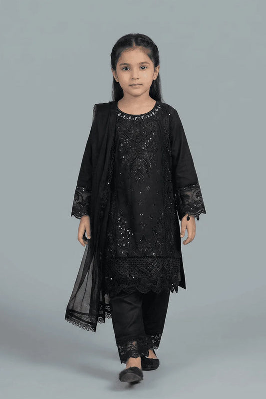 Motif Kids Lawn Embroidered Suit-031