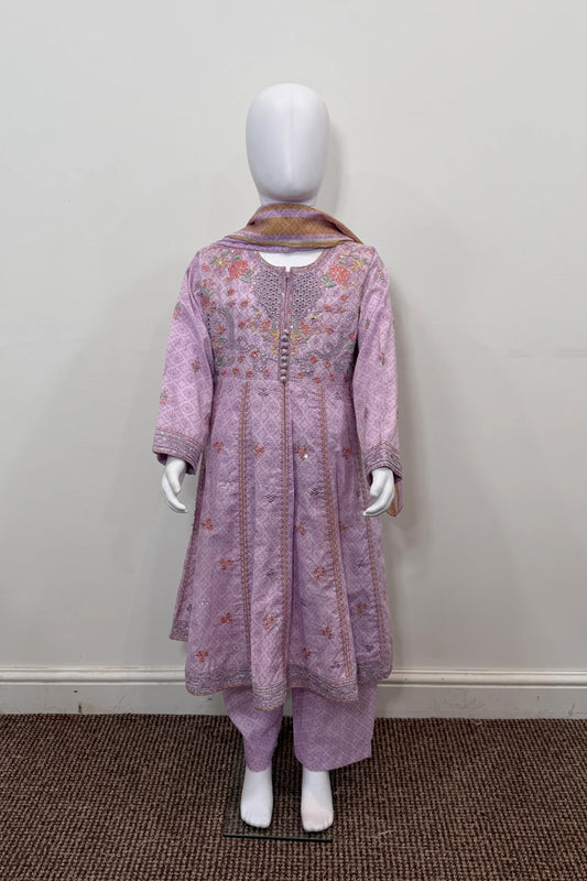 Motif Kids Lawn Printed Suit-26515