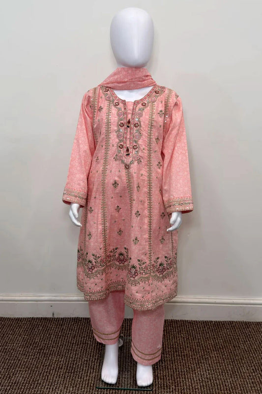 Motif Kids Cotton Printed Suit-26531