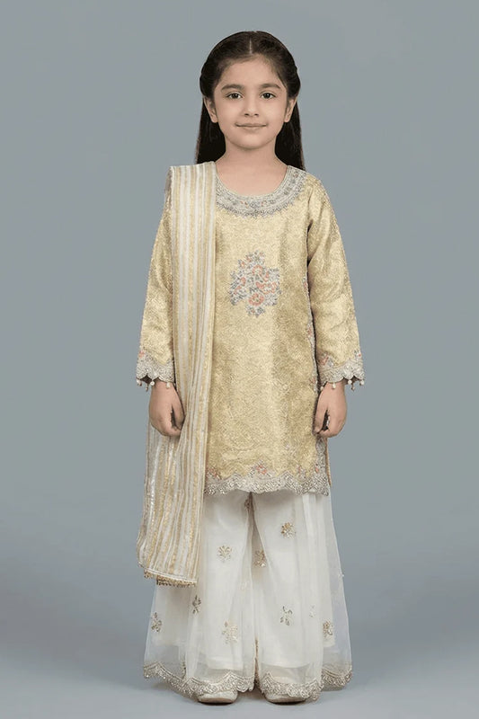 Motif Kids Embroidered Suit-695