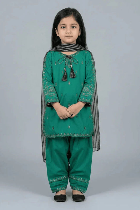 Motif Kids Embroidered Suit-26402