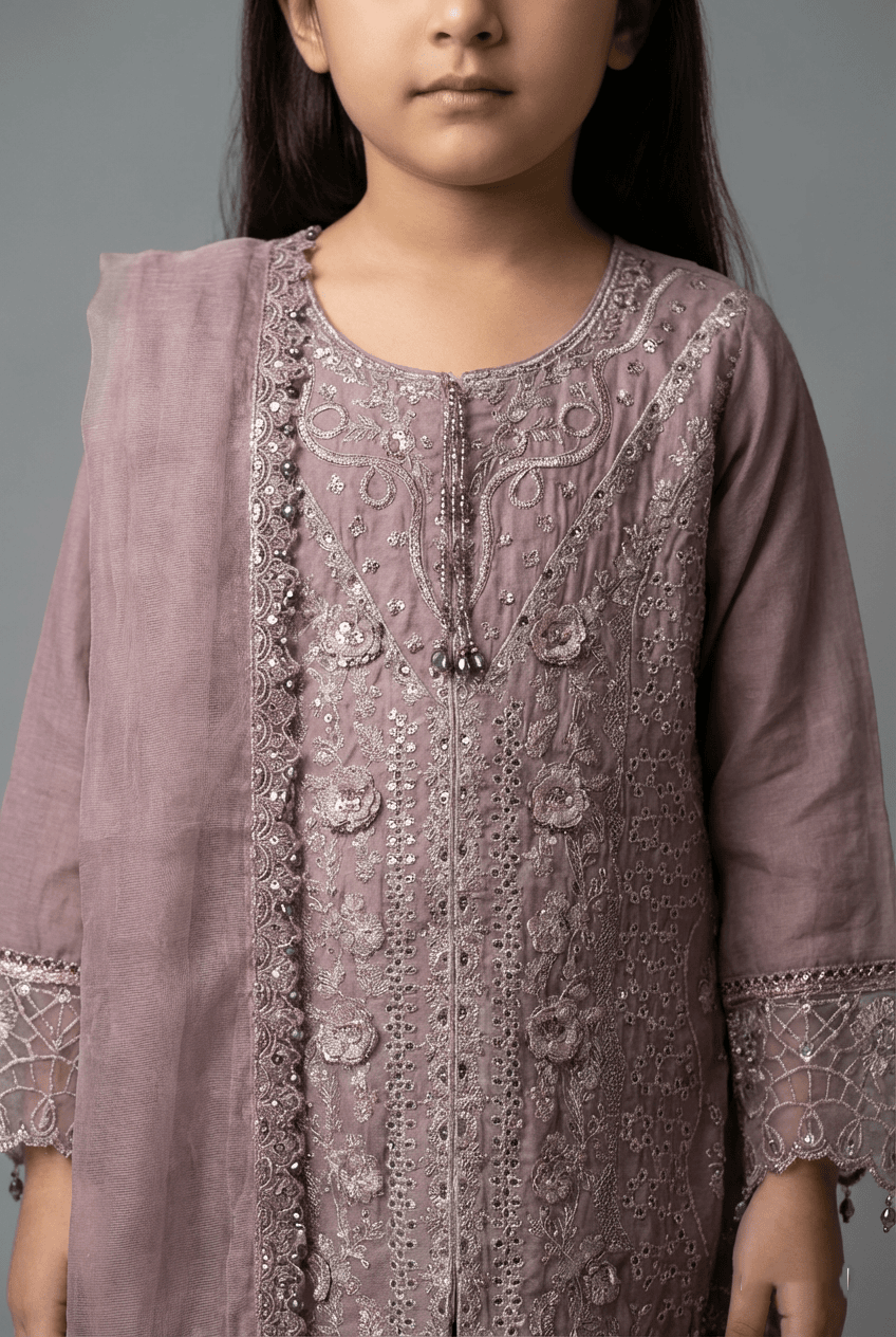 Motif Kids Lawn Embroidered Suit-030-2