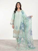 Motif Chikankari Embroidered Suit-102